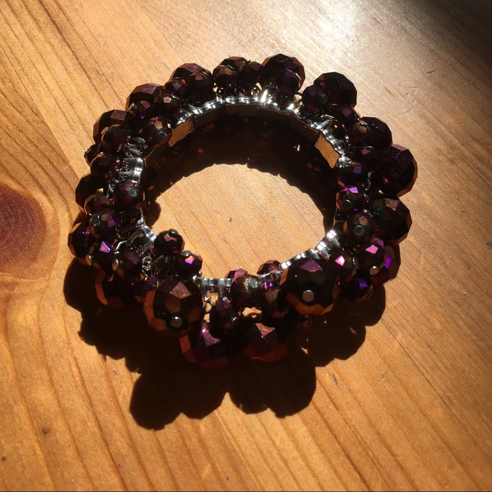 Chunky purple bauble bracelet